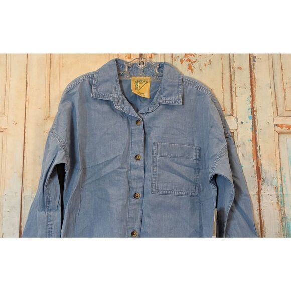 There Abouts Girls Size XS 6/6x Blue Button Up Long Sleeve Collared Casual - Picture 3 of 10